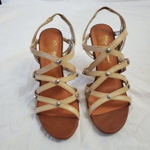 Matt Burnson Special Project Cream Strap Heel 8W